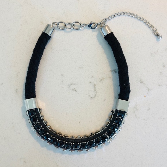 River Island Jewelry - River Island Diamante Woven Necklace